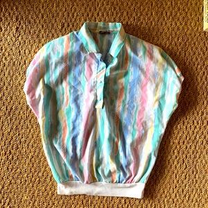 Lind~ Clare pastel striped top